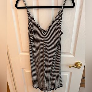 Black and cream striped dress